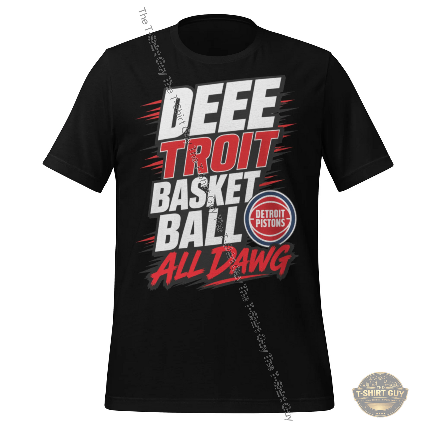 Watermarked - DEEE Troit Basketball All Dawg Unisex t-shirt