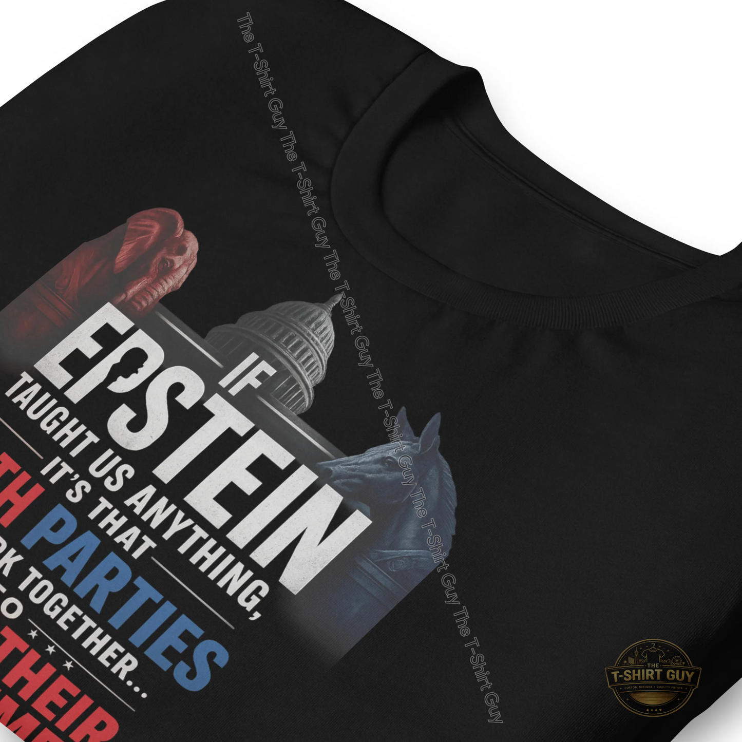 Watermarked - If Epstein Taught Us Anything Unisex t-shirt