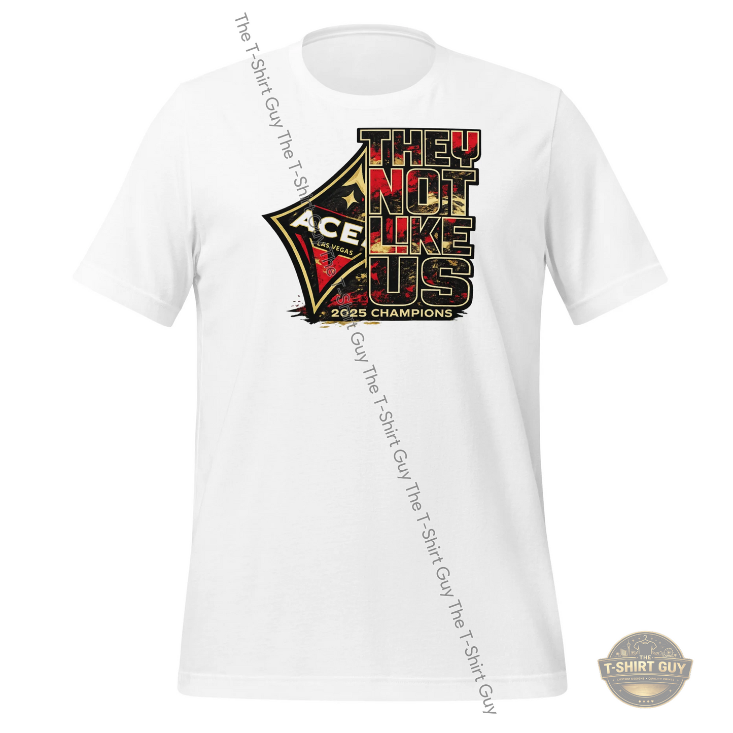 Watermarked - 2025 WNBA Champions Aces They Not Like Us Unisex t-shirt