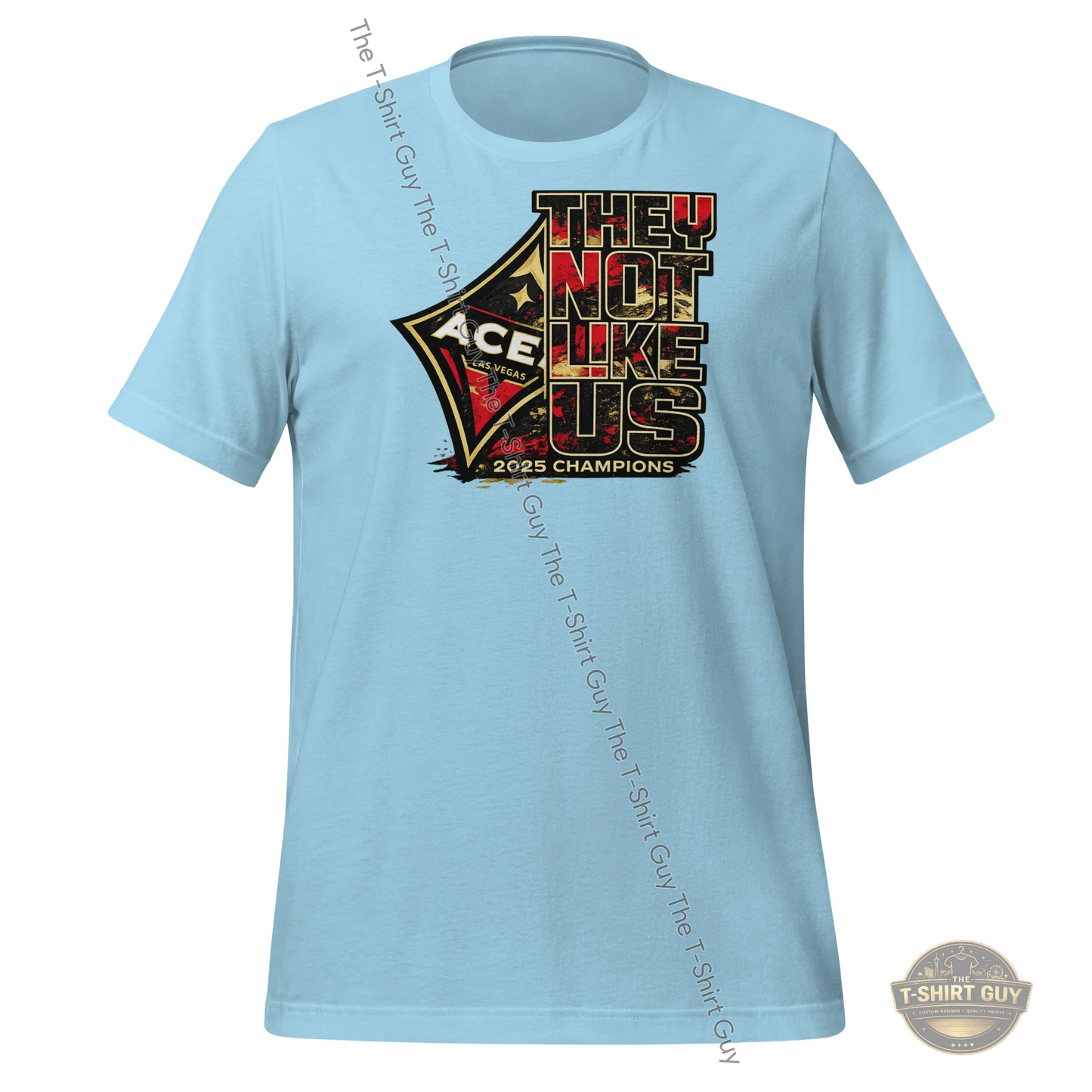 Watermarked - 2025 WNBA Champions Aces They Not Like Us Unisex t-shirt