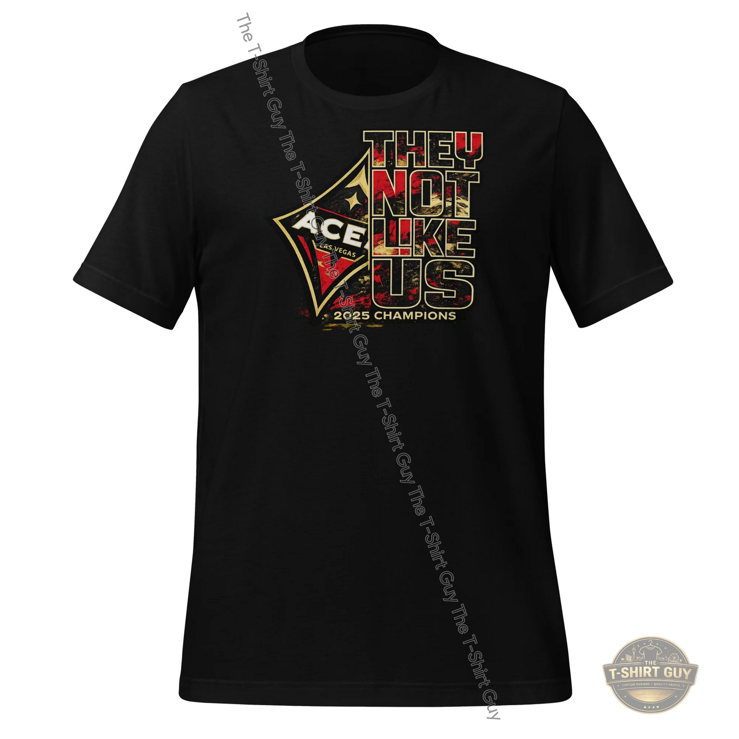 Watermarked - 2025 WNBA Champions Aces They Not Like Us Unisex t-shirt