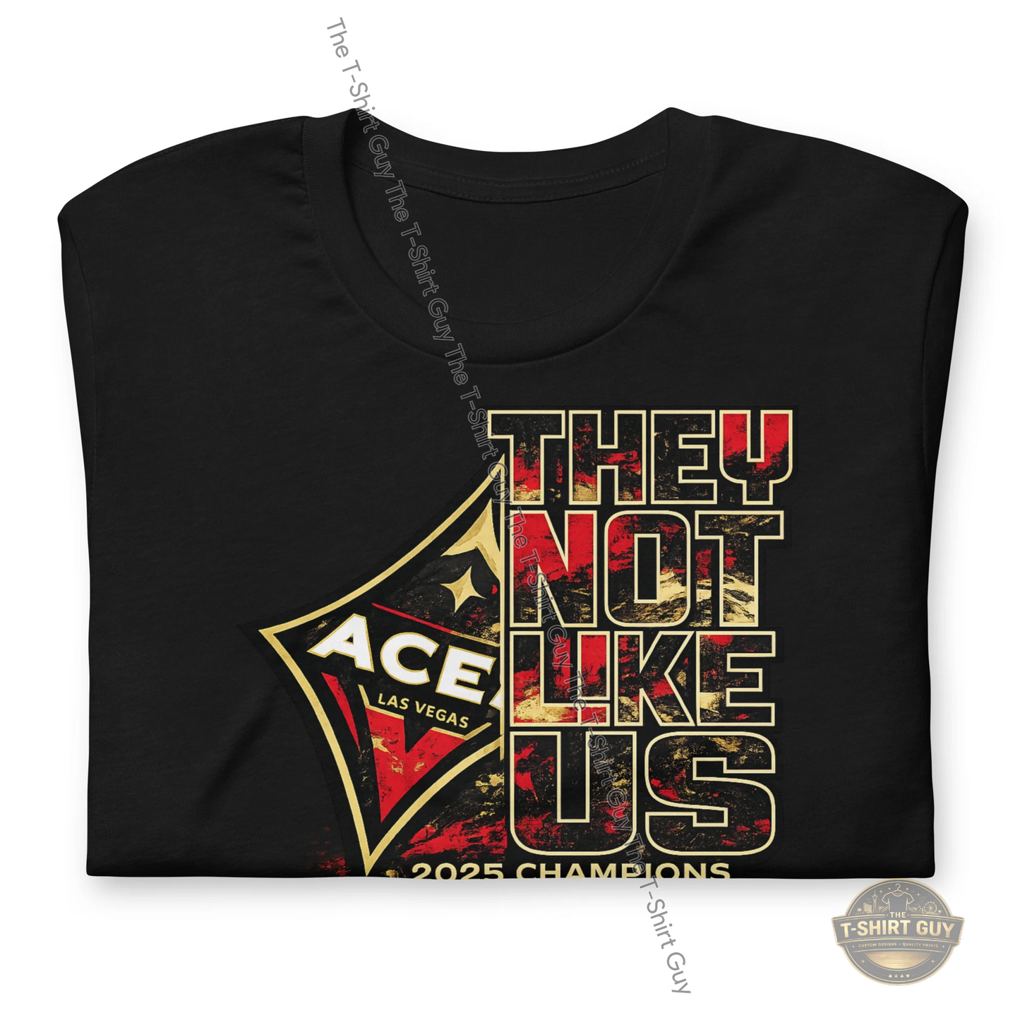 Watermarked - 2025 WNBA Champions Aces They Not Like Us Unisex t-shirt