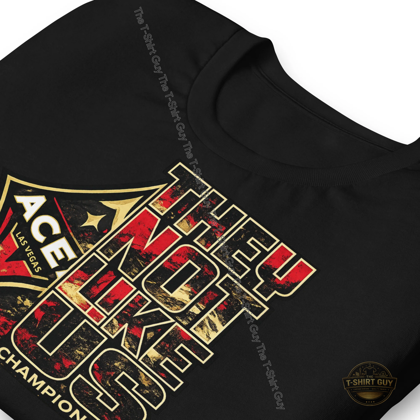 Watermarked - 2025 WNBA Champions Aces They Not Like Us Unisex t-shirt