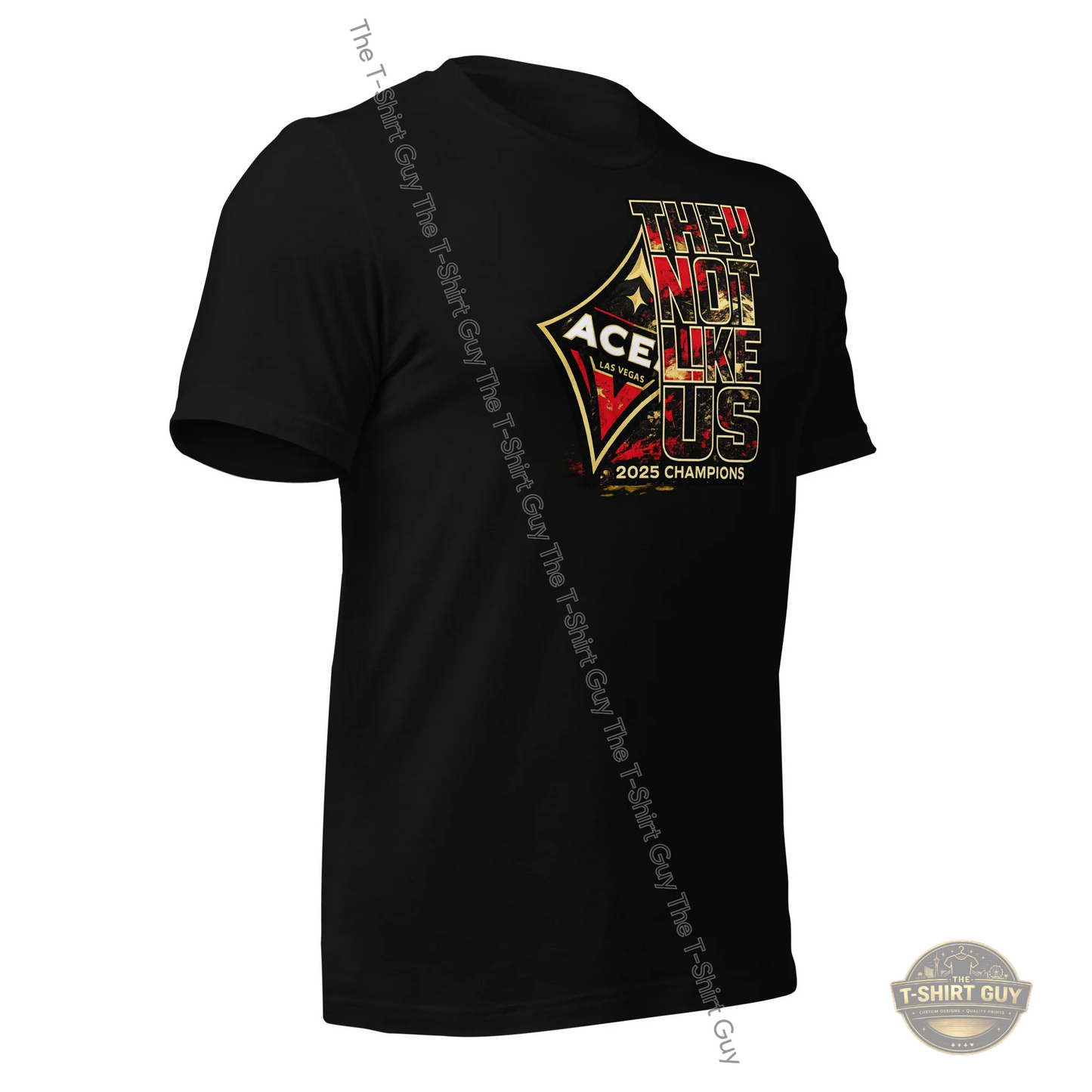 Watermarked - 2025 WNBA Champions Aces They Not Like Us Unisex t-shirt