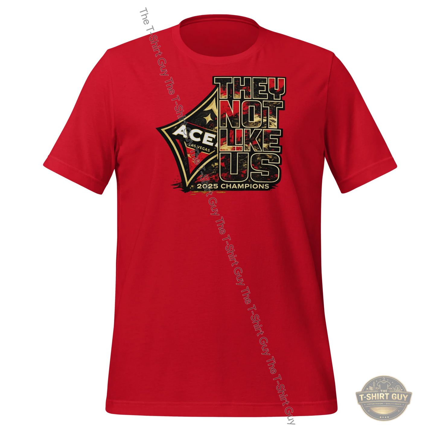 Watermarked - 2025 WNBA Champions Aces They Not Like Us Unisex t-shirt