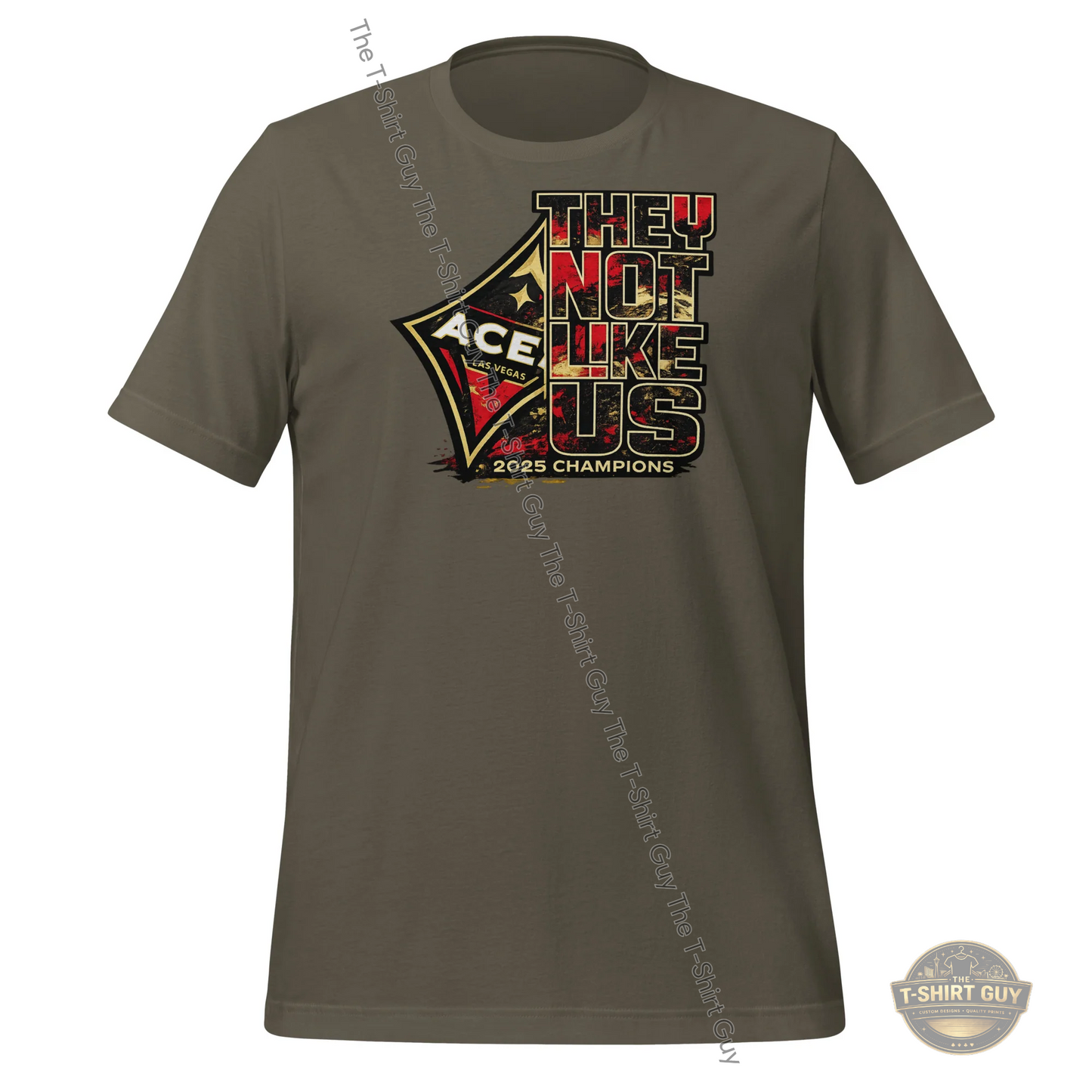 Watermarked - 2025 WNBA Champions Aces They Not Like Us Unisex t-shirt