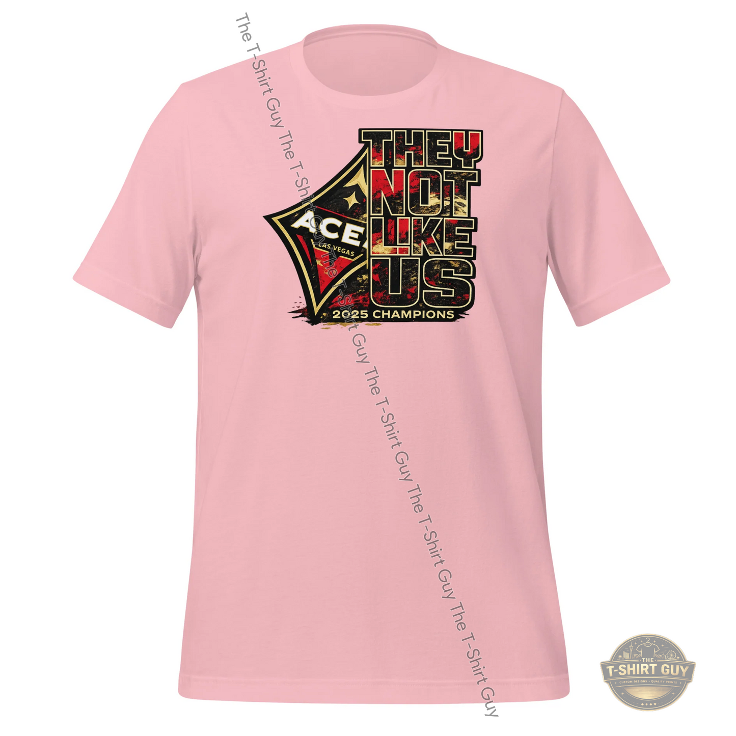 Watermarked - 2025 WNBA Champions Aces They Not Like Us Unisex t-shirt