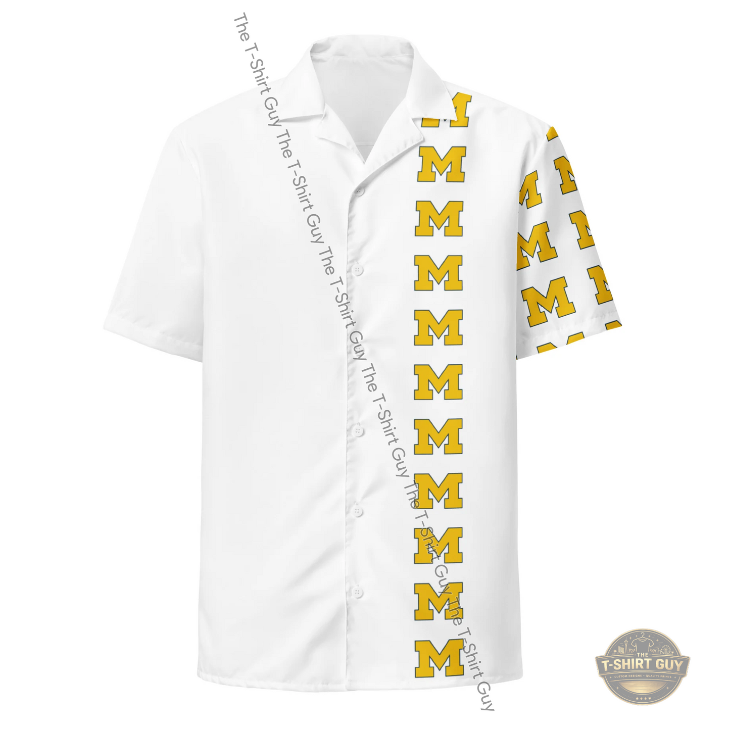 Watermarked - Michigan Unisex button up shirt