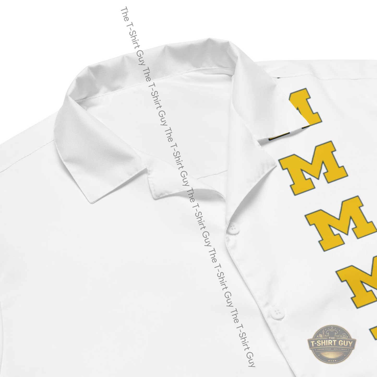 Watermarked - Michigan Unisex button up shirt