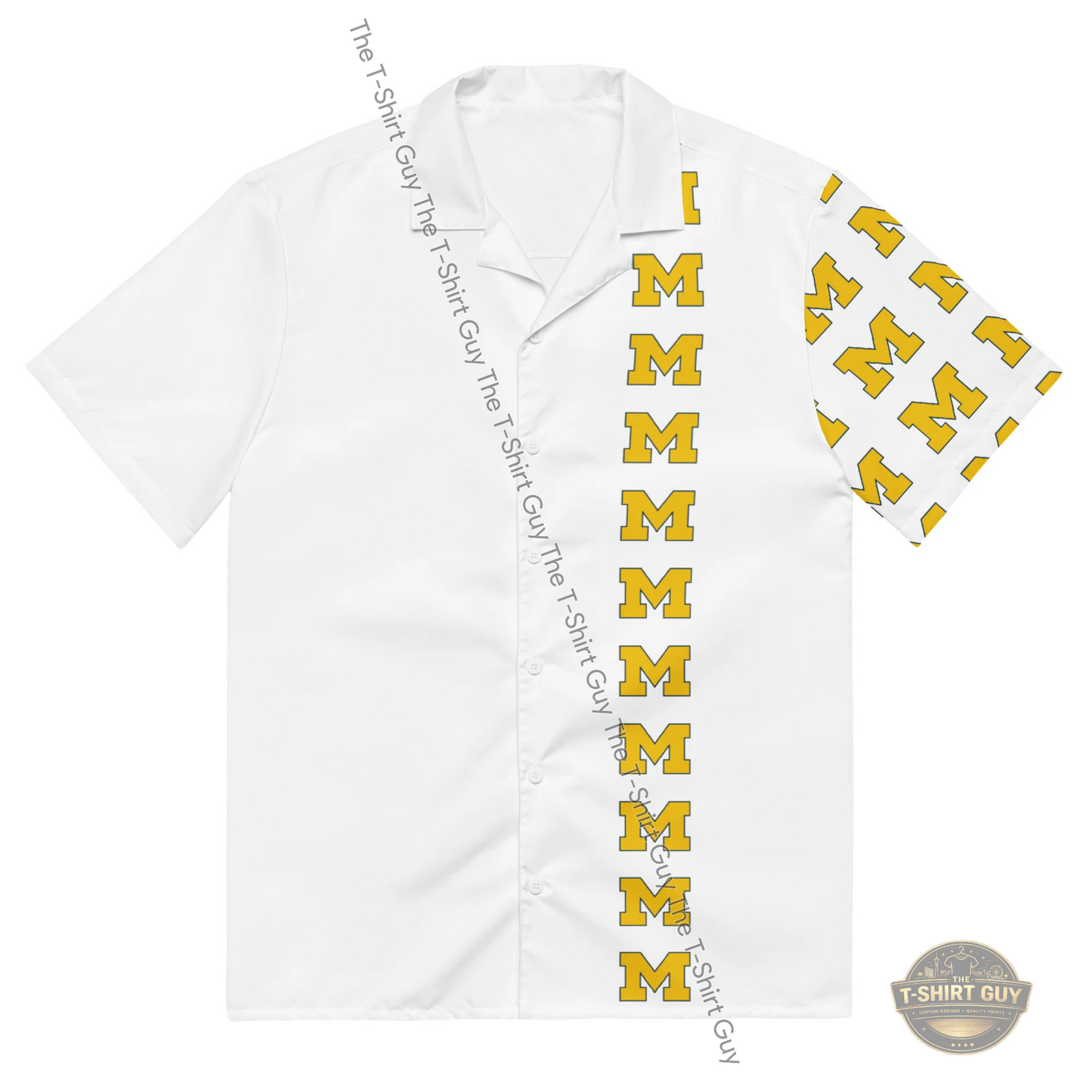 Watermarked - Michigan Unisex button up shirt
