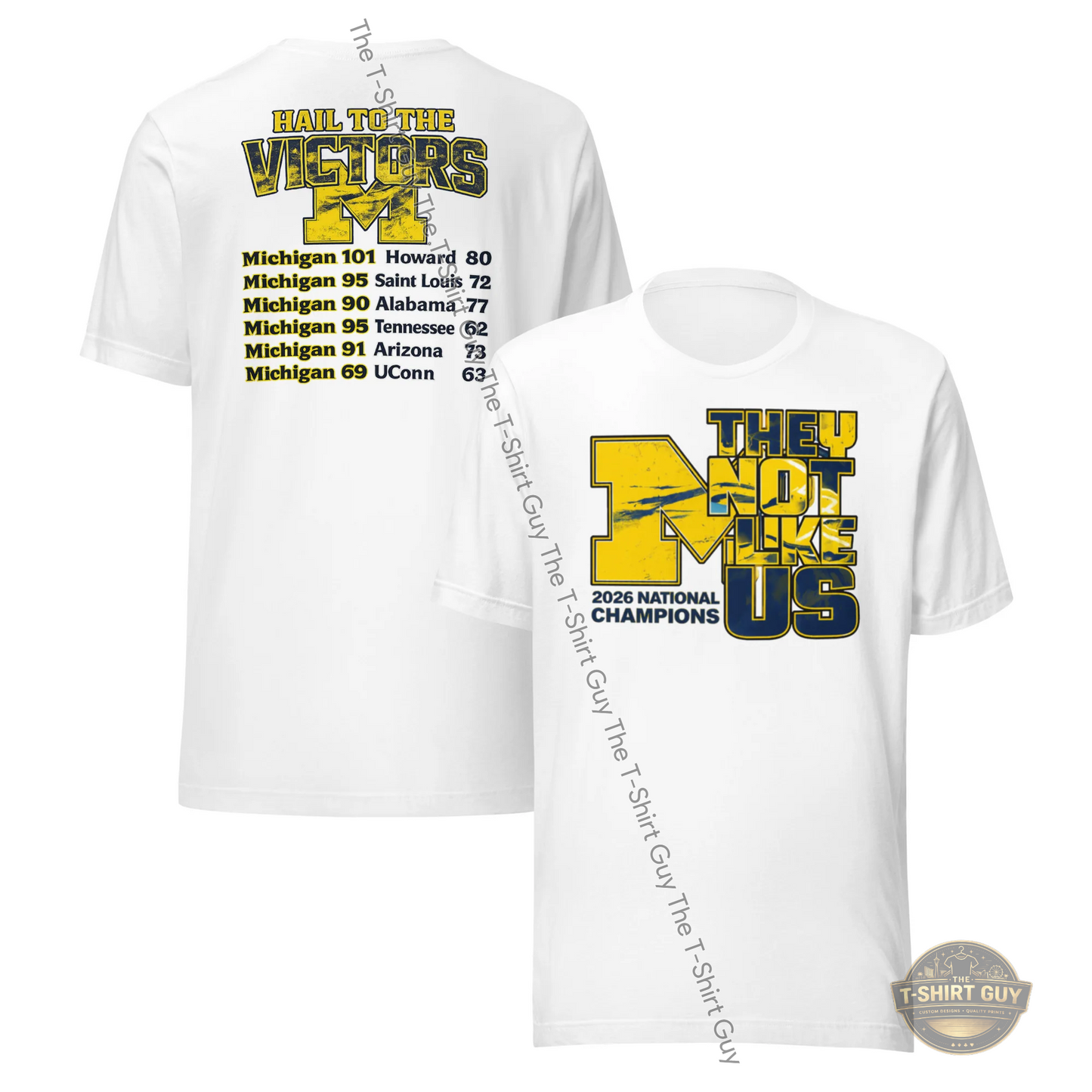 Watermarked - Michigan Wolverines 2026 National Champions Unisex t-shirt