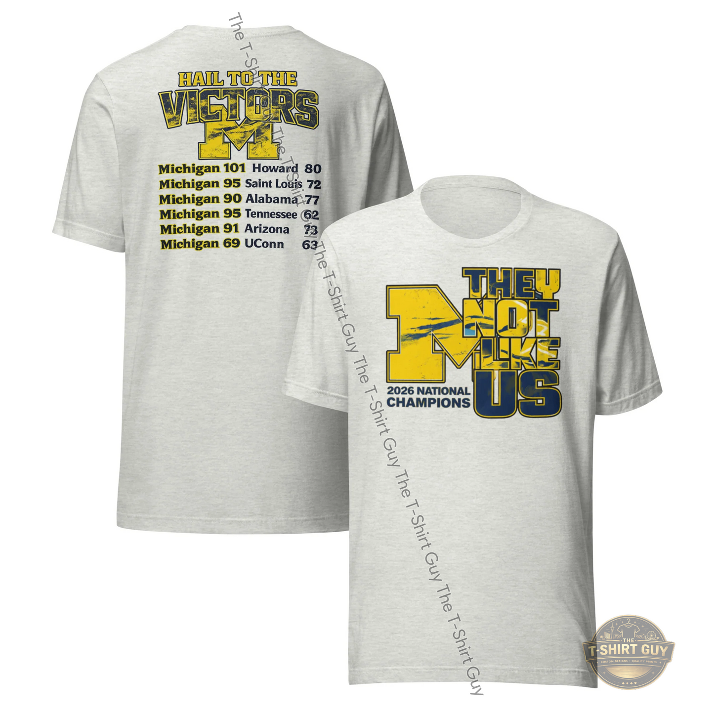 Watermarked - Michigan Wolverines 2026 National Champions Unisex t-shirt