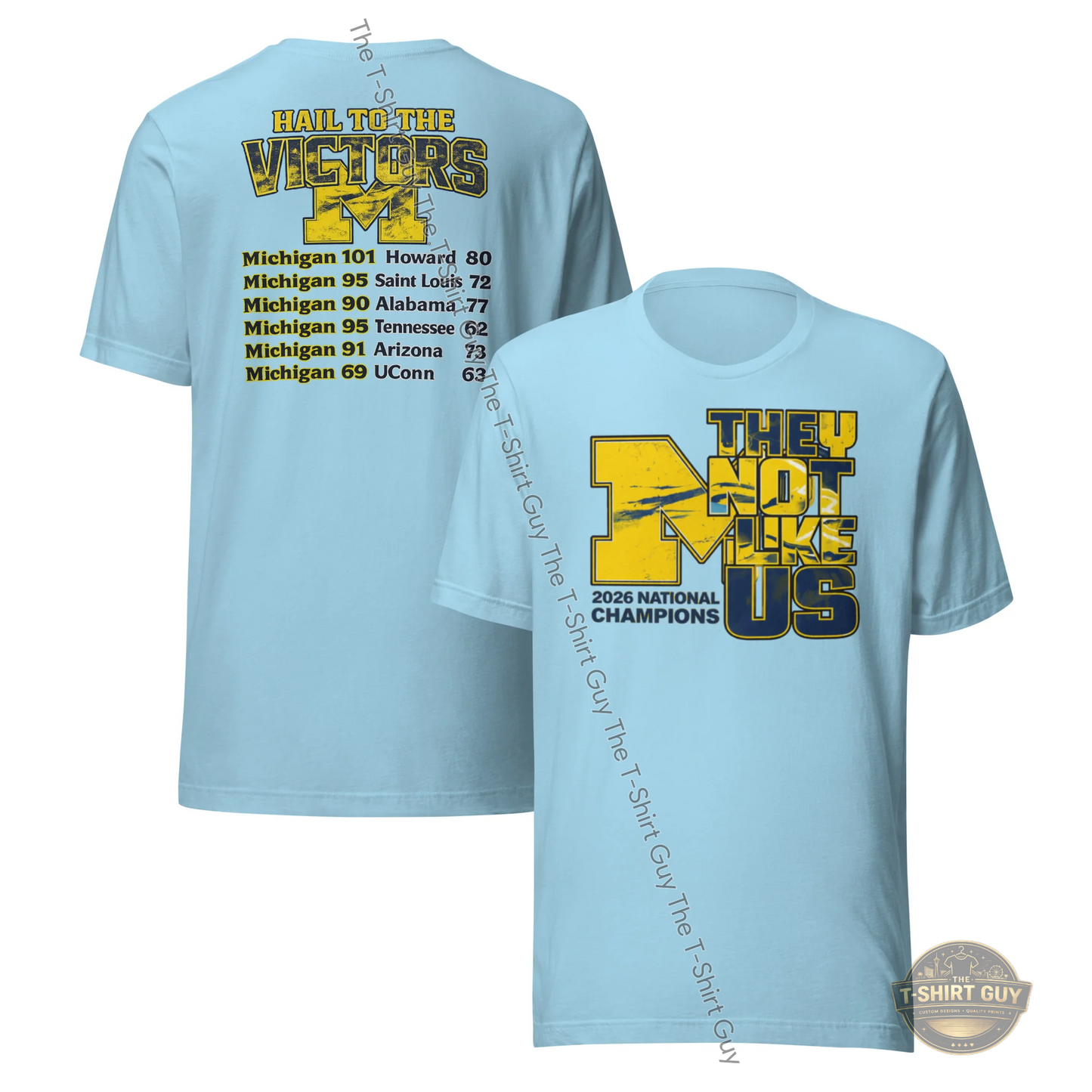 Watermarked - Michigan Wolverines 2026 National Champions Unisex t-shirt