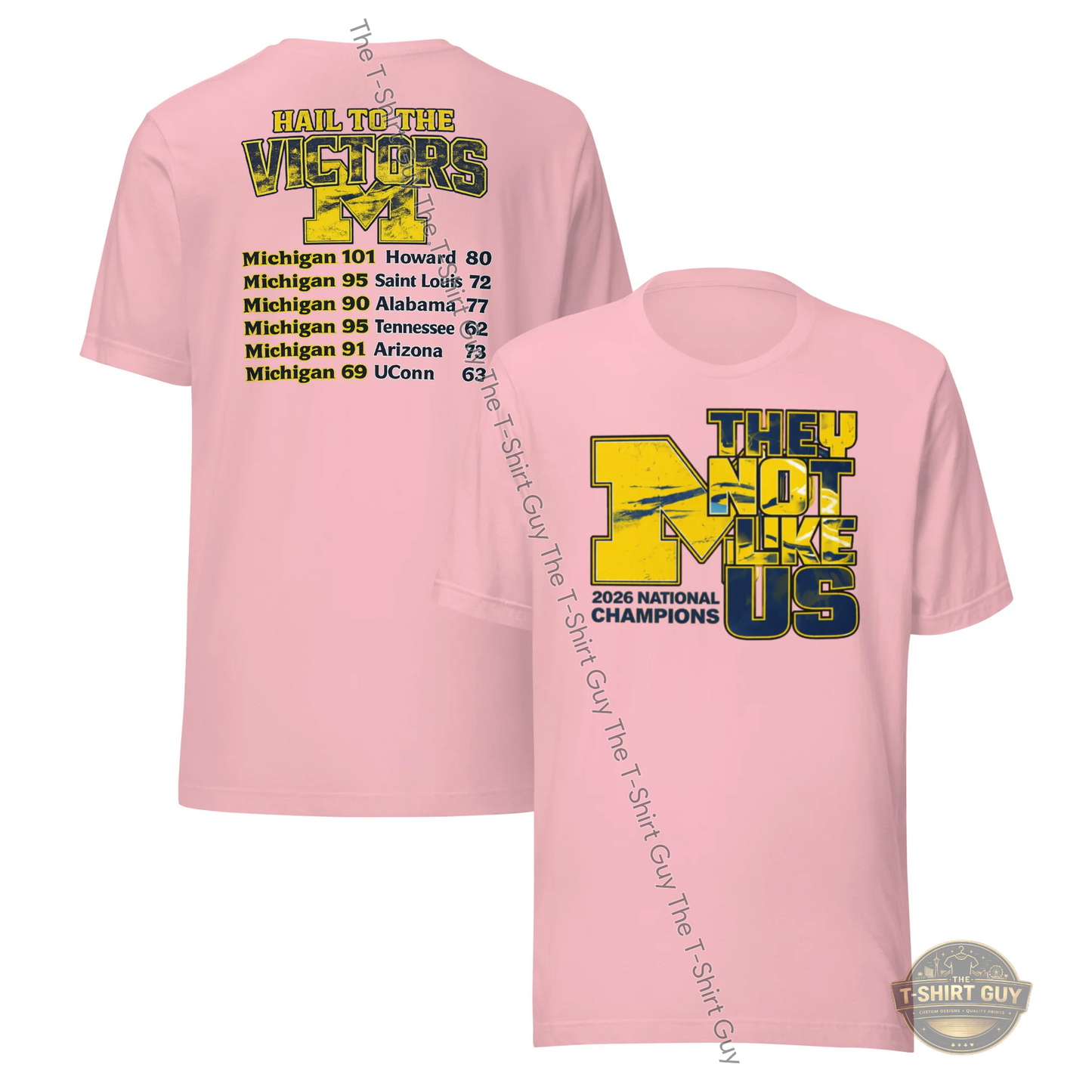 Watermarked - Michigan Wolverines 2026 National Champions Unisex t-shirt
