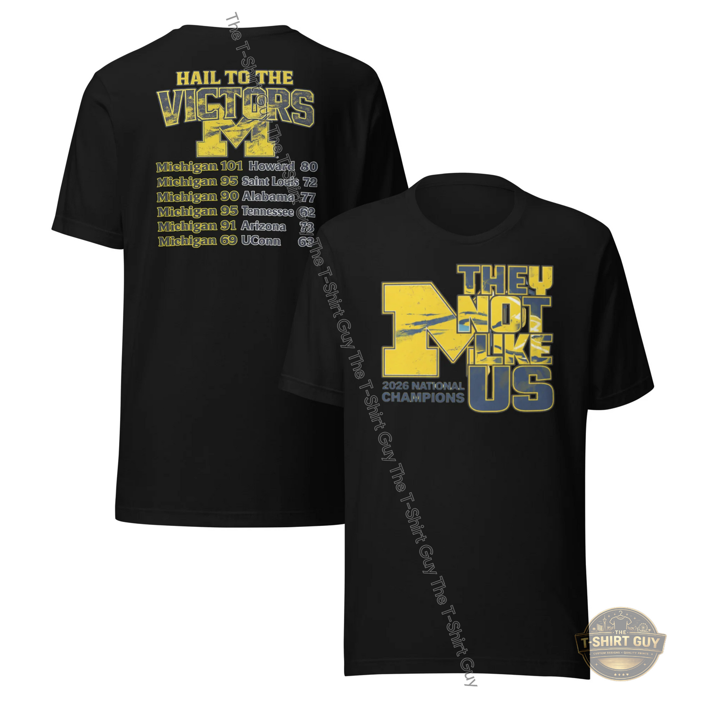 Watermarked - Michigan Wolverines 2026 National Champions Unisex t-shirt