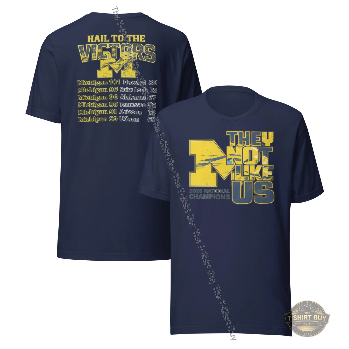 Watermarked - Michigan Wolverines 2026 National Champions Unisex t-shirt