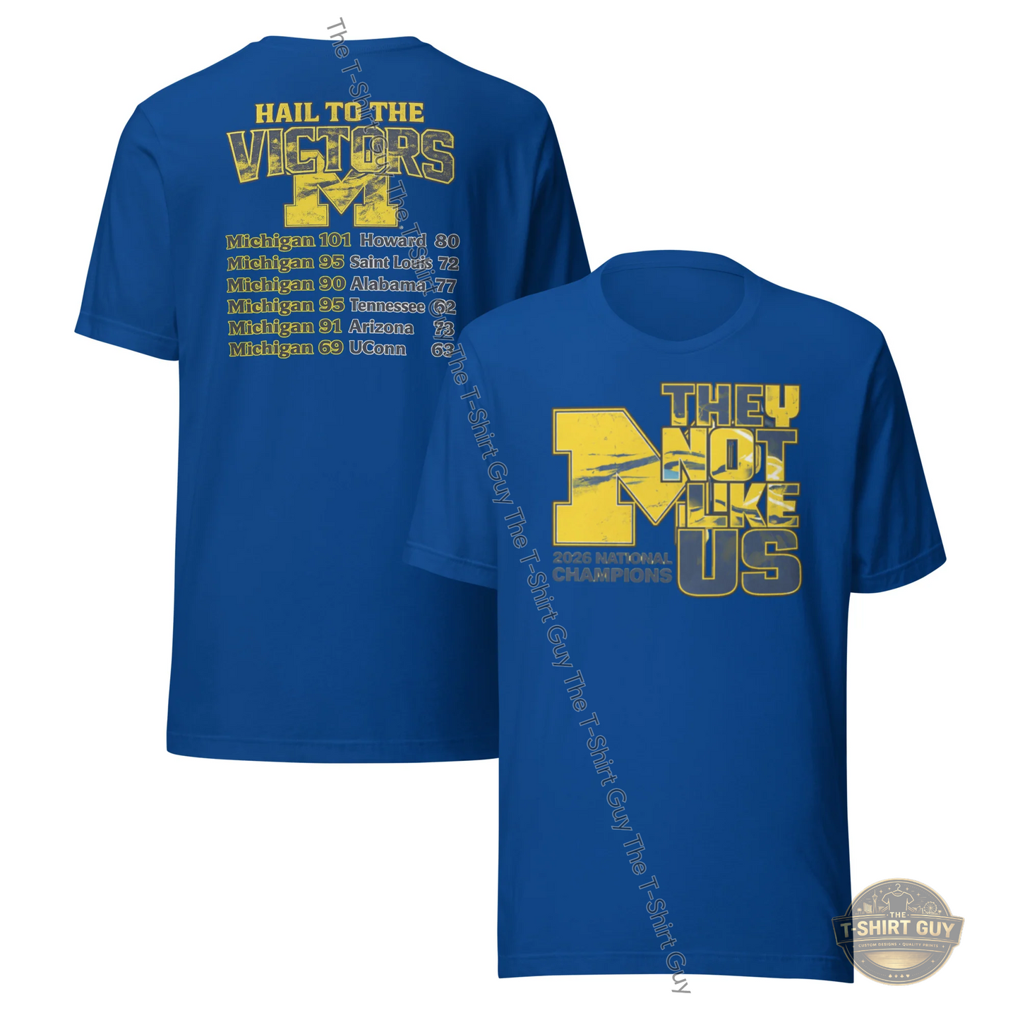 Watermarked - Michigan Wolverines 2026 National Champions Unisex t-shirt