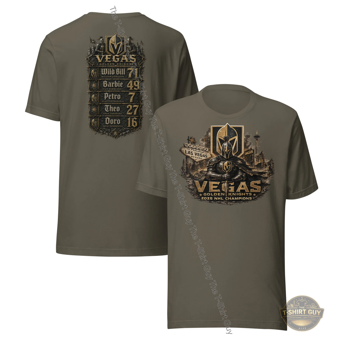 Watermarked - Las Vegas Golden Knights World Champions Team Edition Unisex t-shirt
