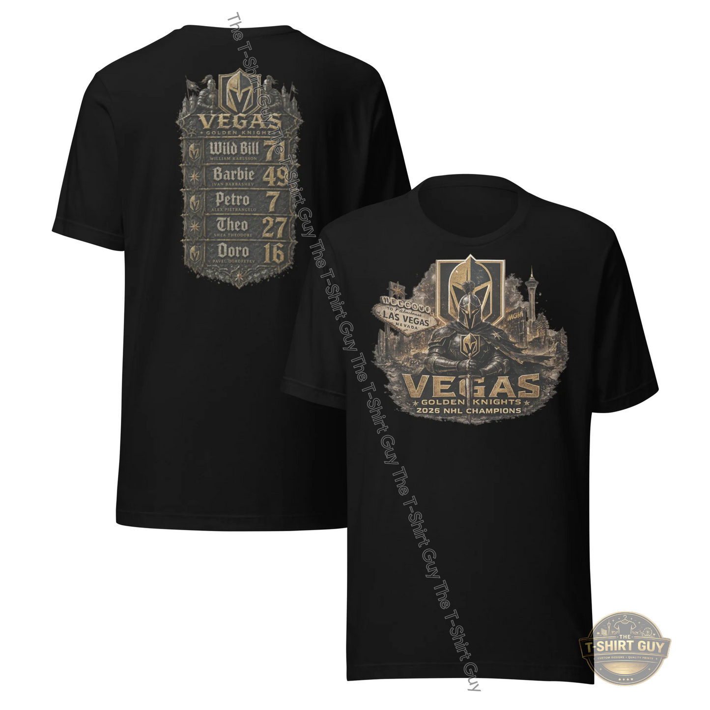 Watermarked - Las Vegas Golden Knights World Champions Team Edition Unisex t-shirt