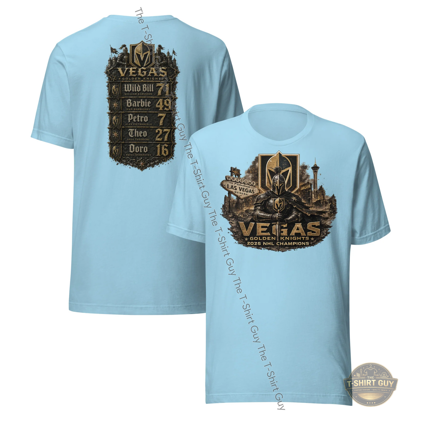 Watermarked - Las Vegas Golden Knights World Champions Team Edition Unisex t-shirt