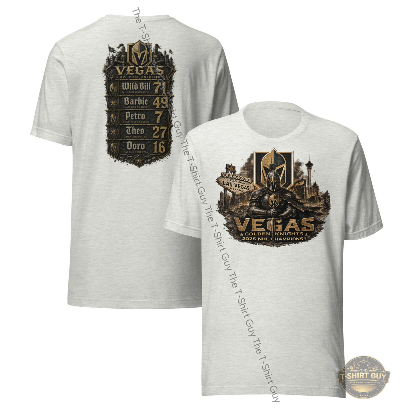 Watermarked - Las Vegas Golden Knights World Champions Team Edition Unisex t-shirt