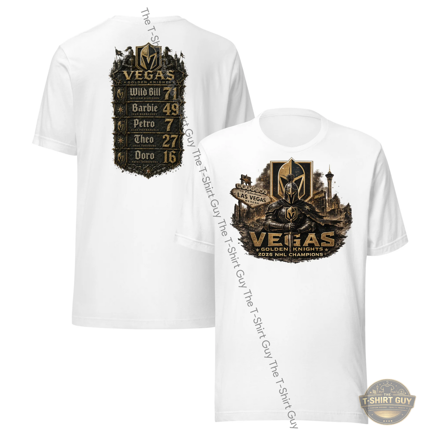 Watermarked - Las Vegas Golden Knights World Champions Team Edition Unisex t-shirt