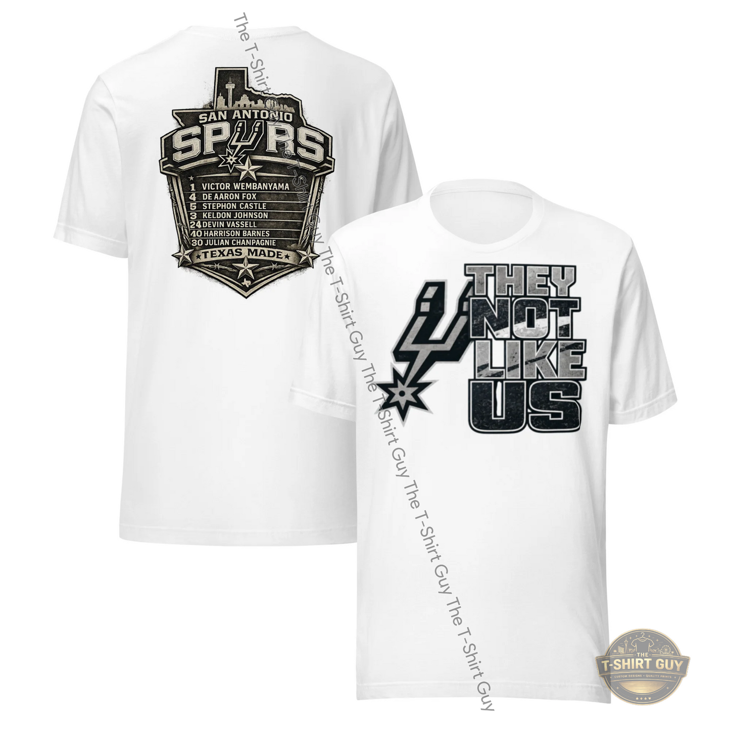 Watermarked - San Antonio Spurs They Not Like Us Team Version Unisex t-shirt