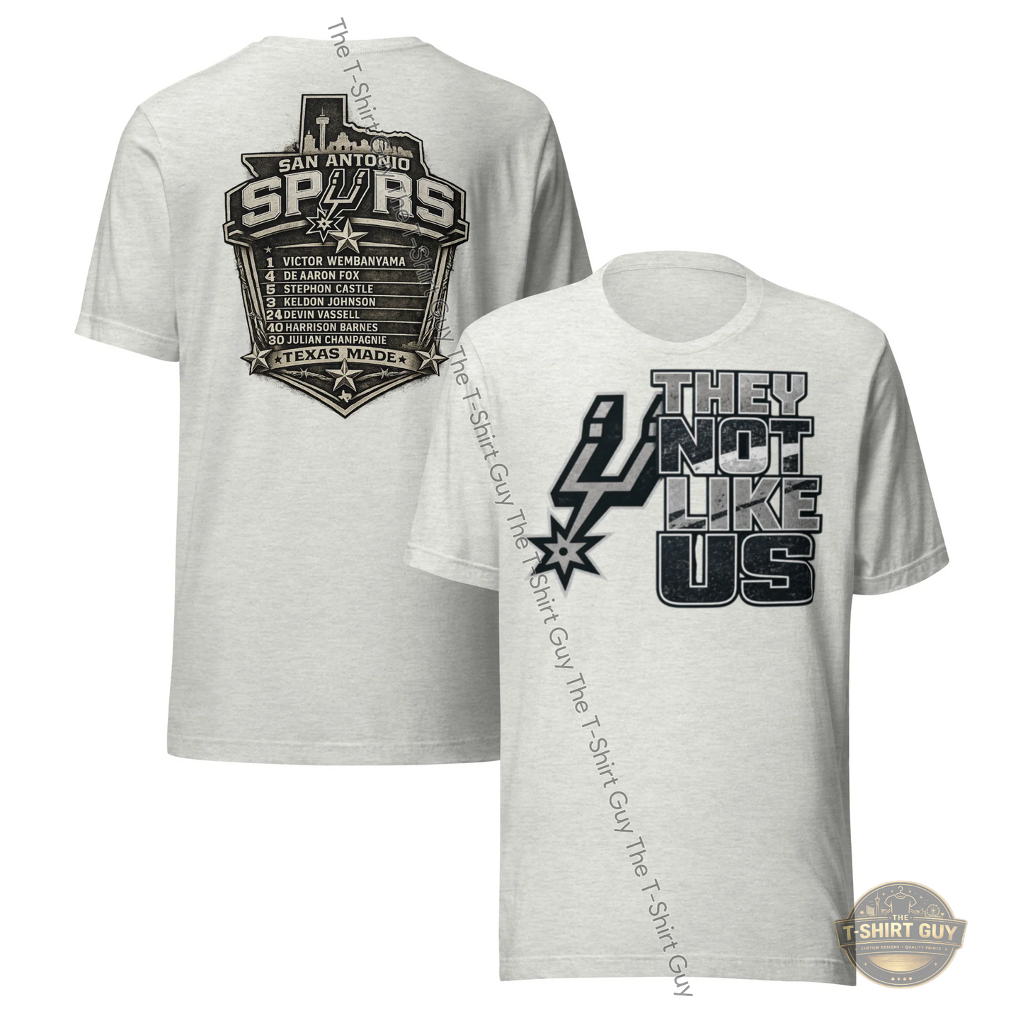 Watermarked - San Antonio Spurs They Not Like Us Team Version Unisex t-shirt
