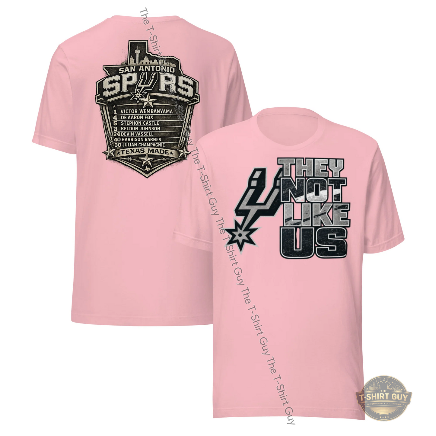 Watermarked - San Antonio Spurs They Not Like Us Team Version Unisex t-shirt