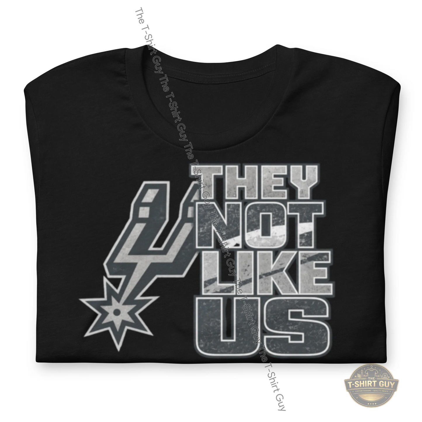 Watermarked - San Antonio Spurs They Not Like Us Team Version Unisex t-shirt