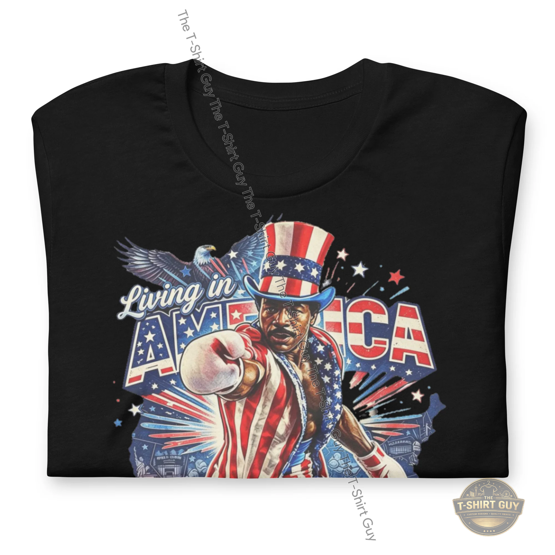 Watermarked - Living In America Apollo Creed Unisex t-shirt