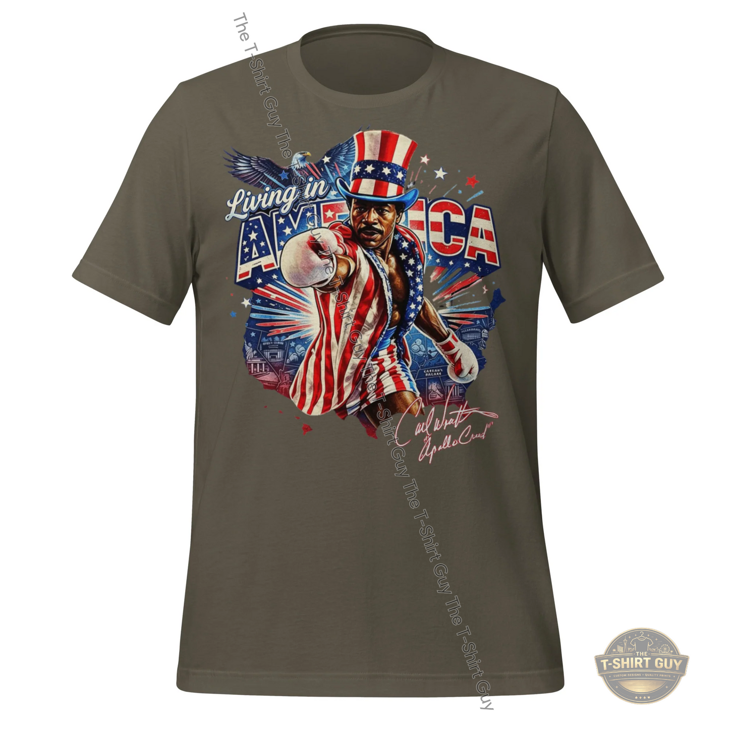 Watermarked - Living In America Apollo Creed Unisex t-shirt