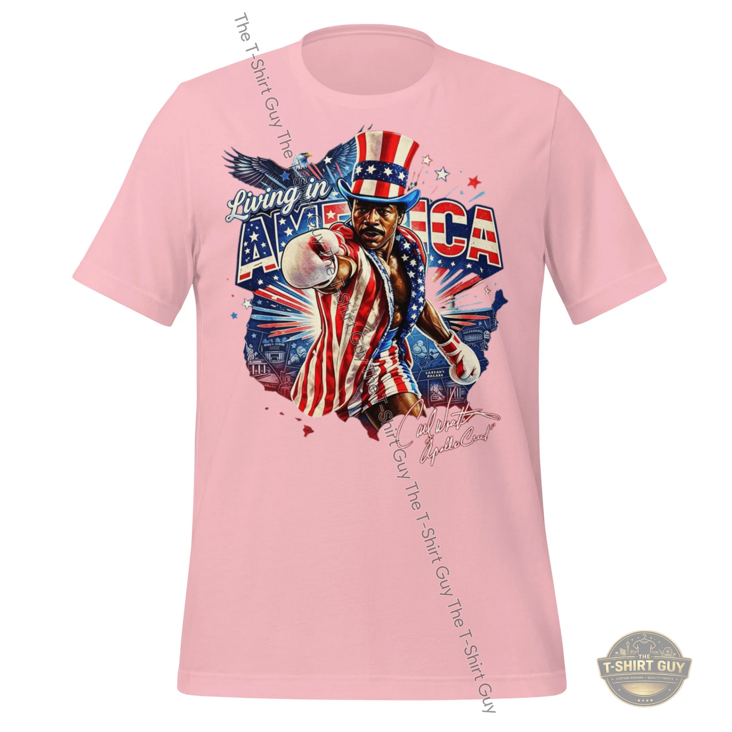 Watermarked - Living In America Apollo Creed Unisex t-shirt