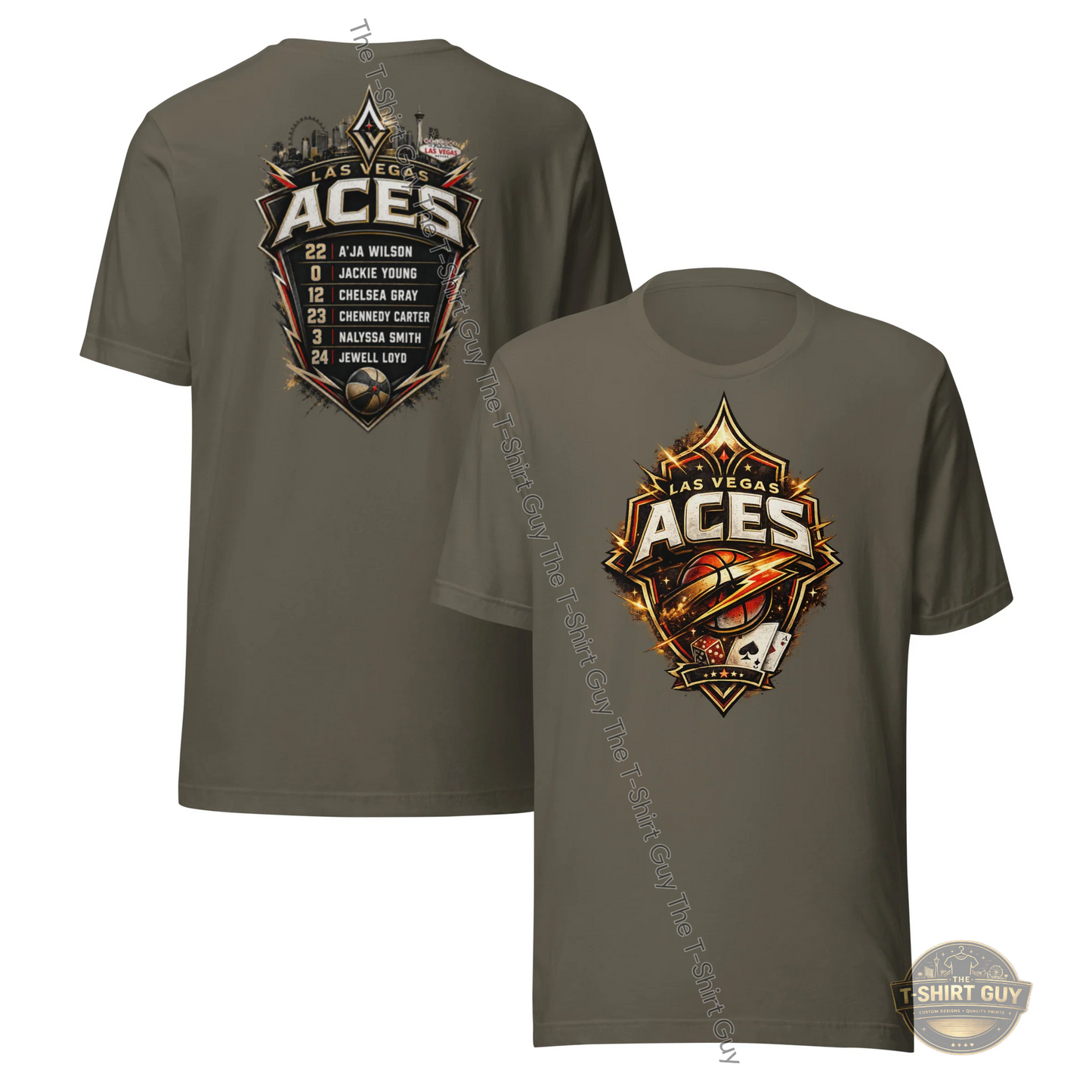 Watermarked - Las Vegas Aces Team Unisex t-shirt