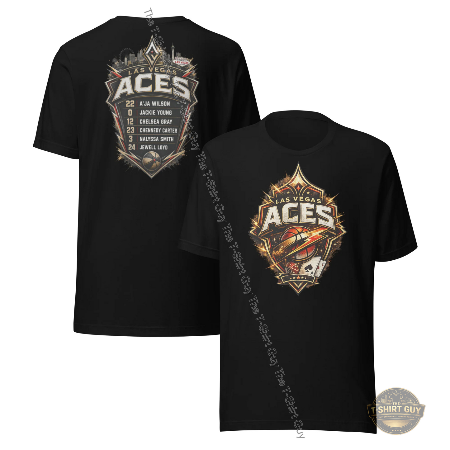 Watermarked - Las Vegas Aces Team Unisex t-shirt