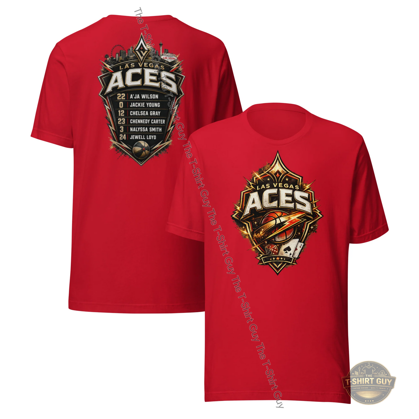 Watermarked - Las Vegas Aces Team Unisex t-shirt