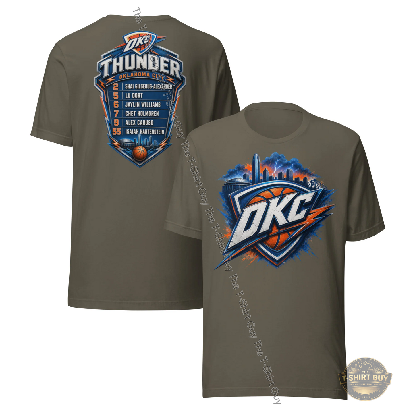 Watermarked - OKC Thunder Team Unisex t-shirt