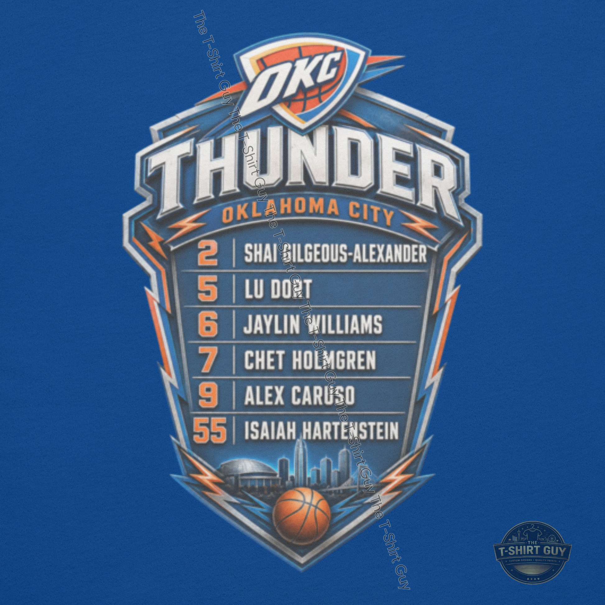 Watermarked - OKC Thunder Team Unisex t-shirt