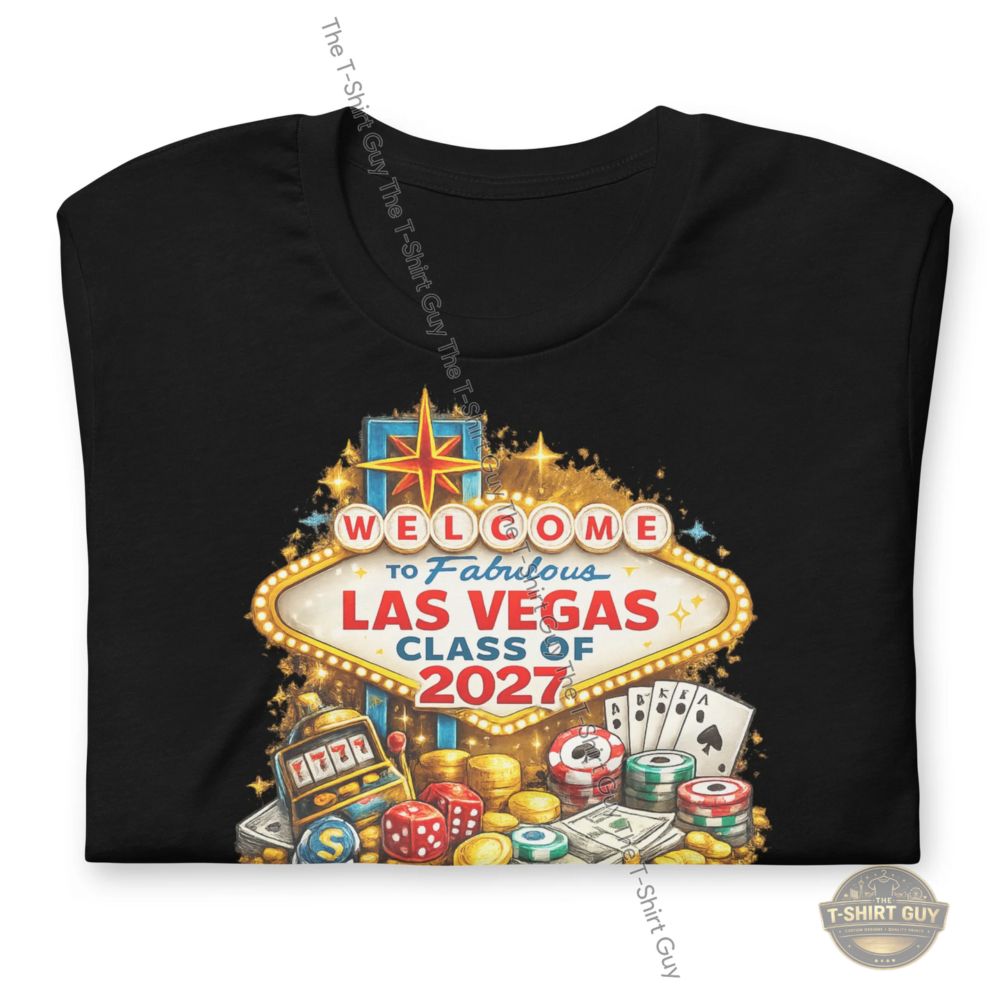 Watermarked - Welcome To Fabulous Las Vegas Class of 2027 Unisex t-shirt