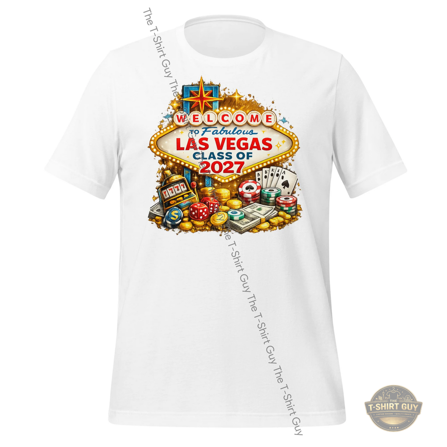 Watermarked - Welcome To Fabulous Las Vegas Class of 2027 Unisex t-shirt