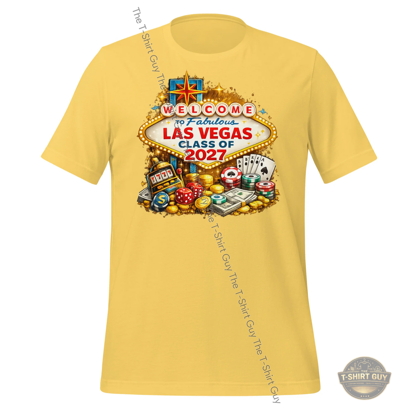 Watermarked - Welcome To Fabulous Las Vegas Class of 2027 Unisex t-shirt