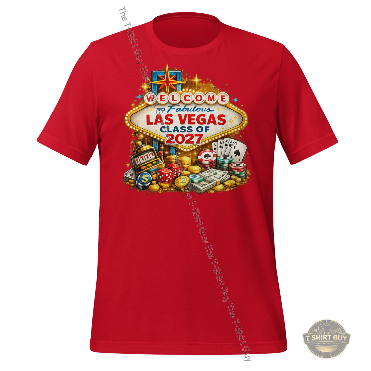 Watermarked - Welcome To Fabulous Las Vegas Class of 2027 Unisex t-shirt