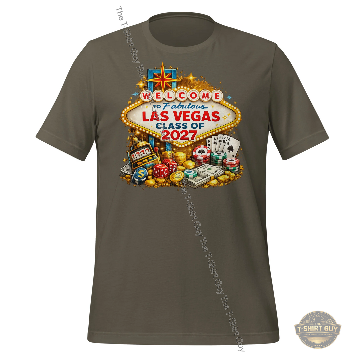 Watermarked - Welcome To Fabulous Las Vegas Class of 2027 Unisex t-shirt