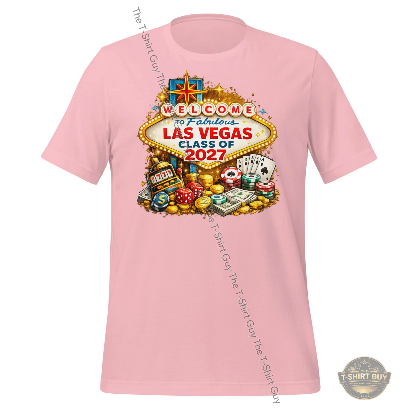 Watermarked - Welcome To Fabulous Las Vegas Class of 2027 Unisex t-shirt