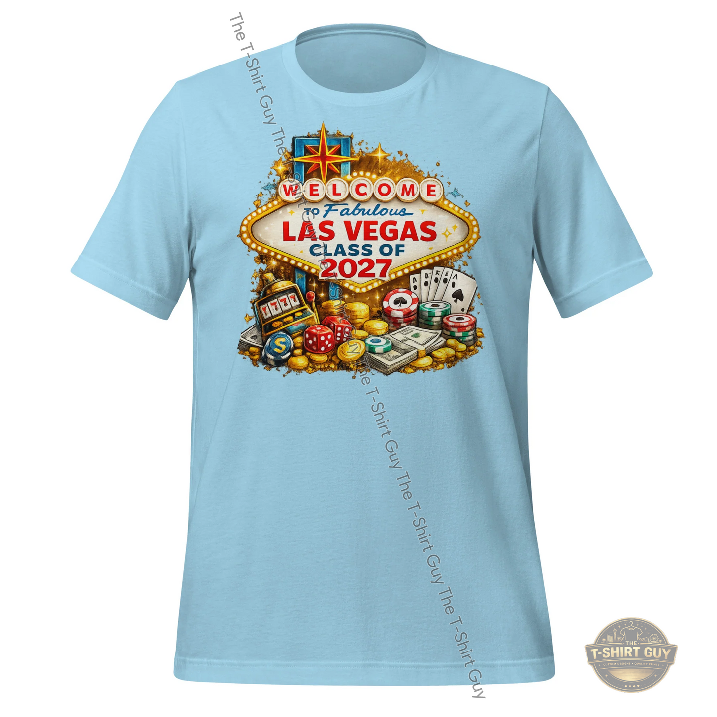 Watermarked - Welcome To Fabulous Las Vegas Class of 2027 Unisex t-shirt