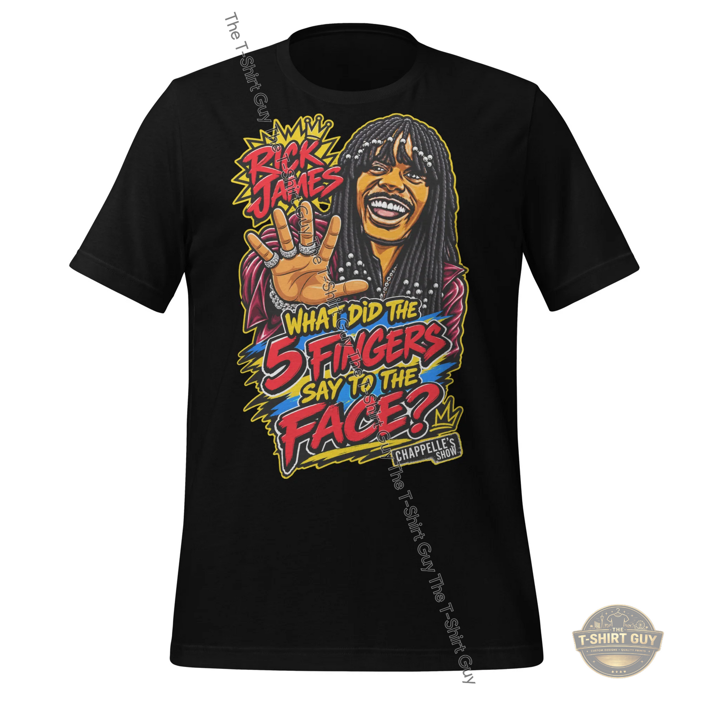 Watermarked - What Did The 5 Fingers Say To The Face Unisex t-shirt
