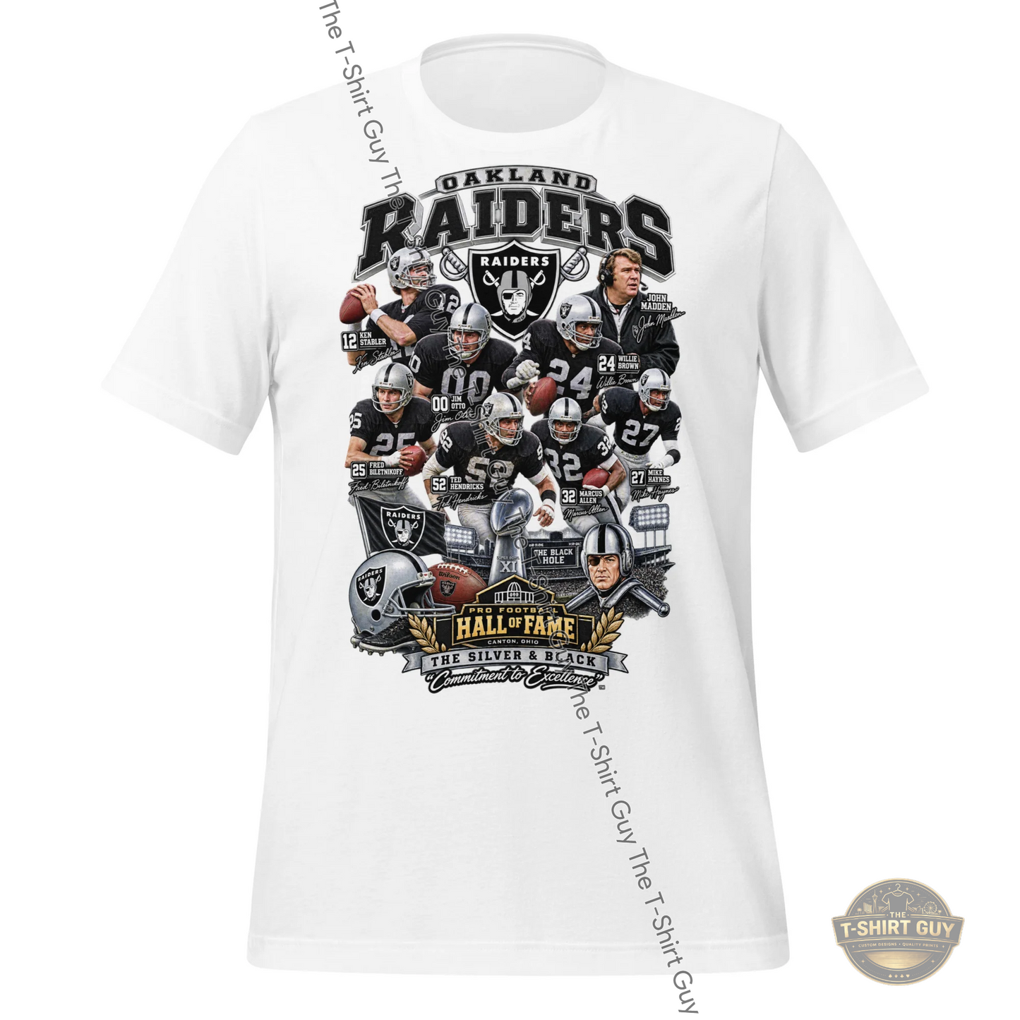 Watermarked - Oakland Raiders Hall of Fame Unisex t-shirt