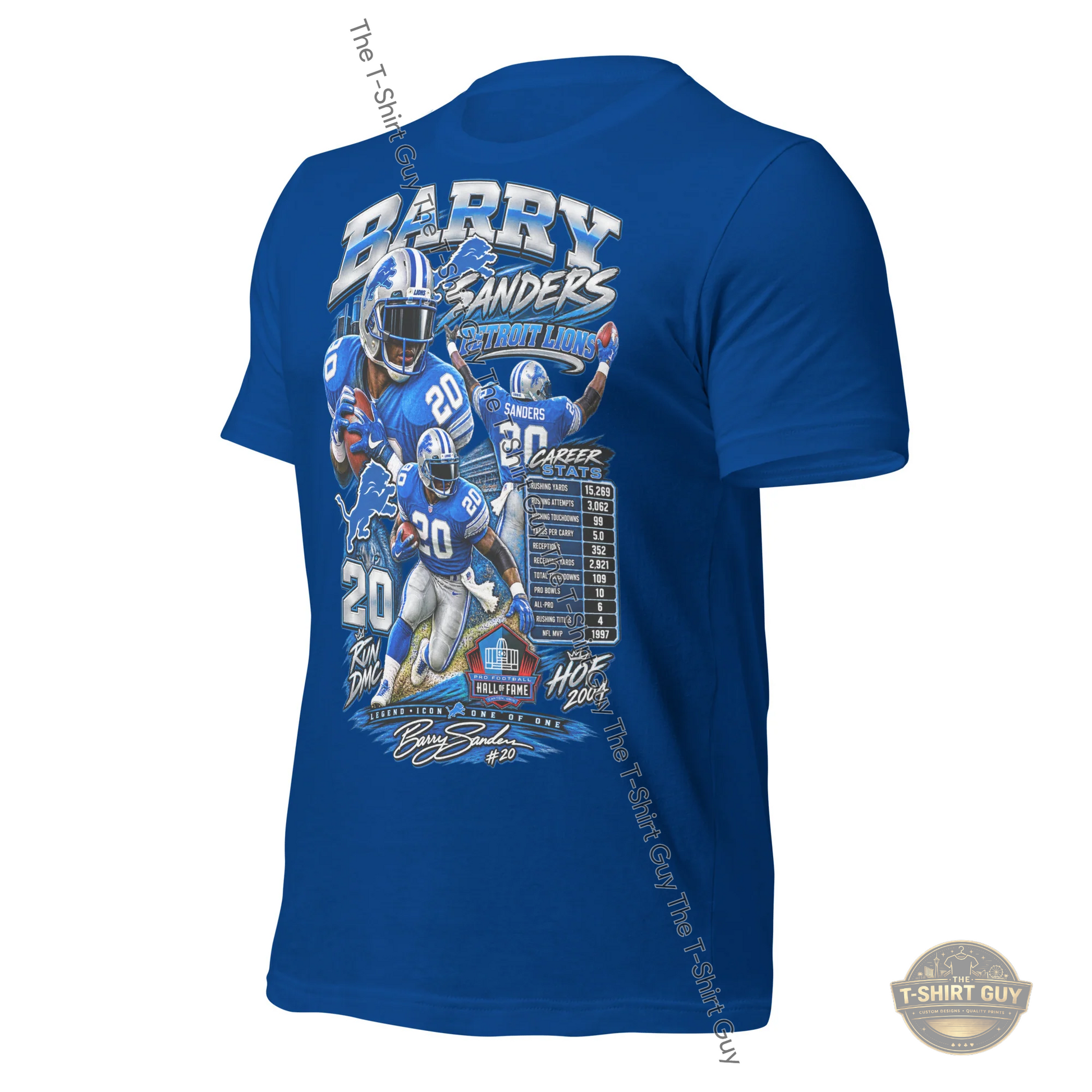 Watermarked - Barry Sanders Hall of Fame Unisex t-shirt