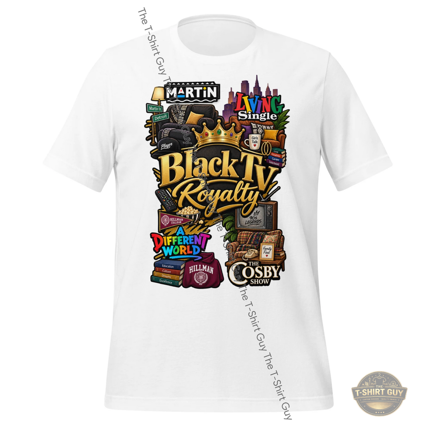 Watermarked - Black TV Royalty Unisex t-shirt