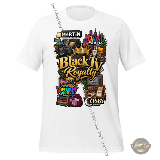 Watermarked - Black TV Royalty Unisex t-shirt